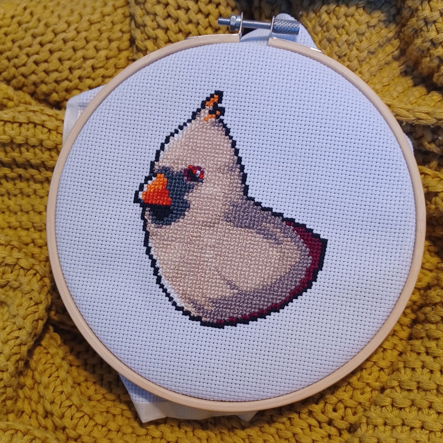 Cardinal Couple Cross-Stitch Pattern