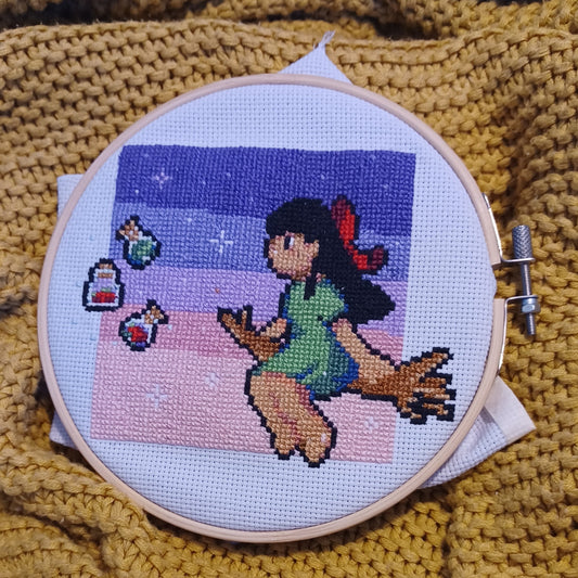 Lil Witch Cross-Stitch Pattern