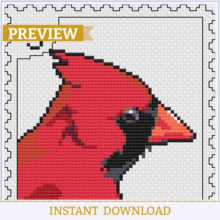 Northern Cardinal Stamp